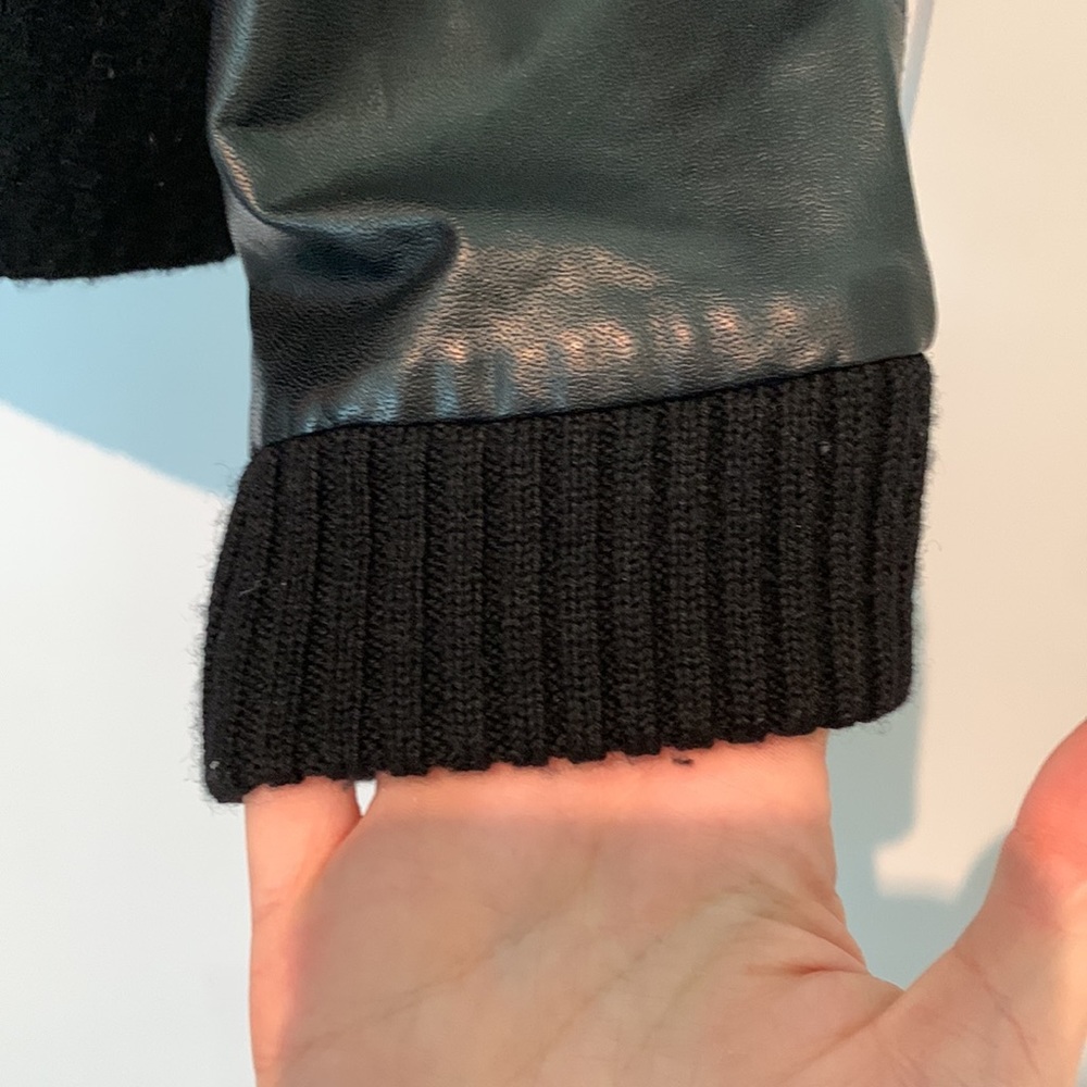 Halogen Size Small Bomber Jacket With Leather Sle… - image 4